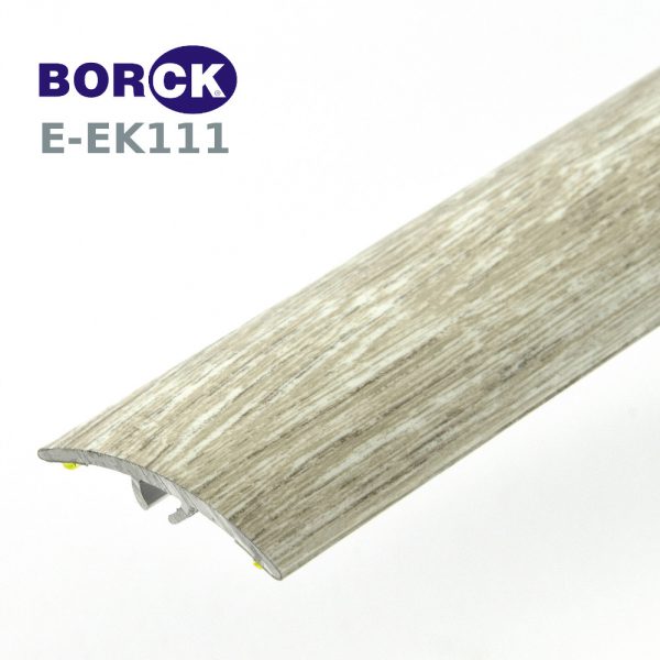 Hliníkový prahový pás podobný drevu BORCK E-EK111
