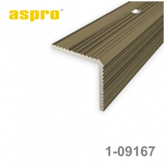 Hliníkový schodiskový uholníkový profil ASPRO 1-06316